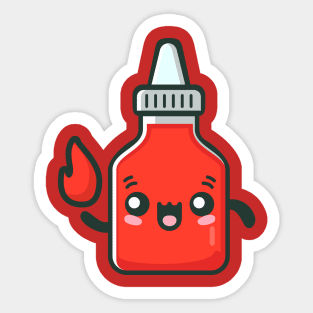 Kawaii hot Sauce Sticker